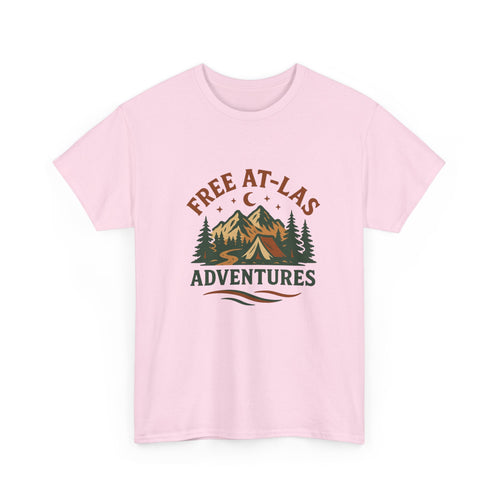 Adventure Graphic Tee — “Free At‑Last Adventures” Camping T‑Shirt