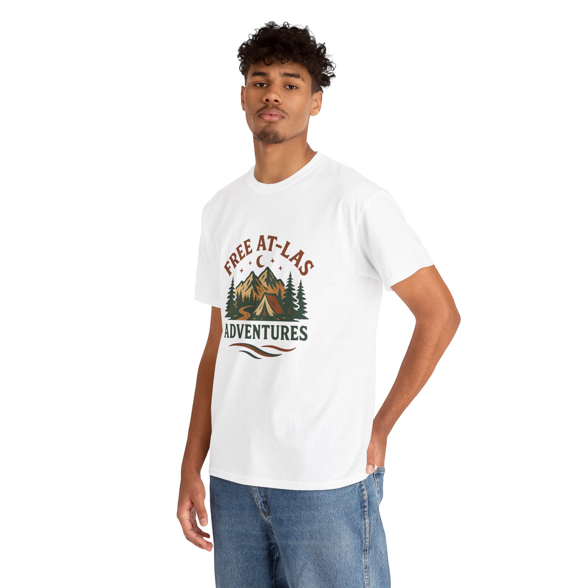 Adventure Graphic Tee — “Free At‑Last Adventures” Camping T‑Shirt