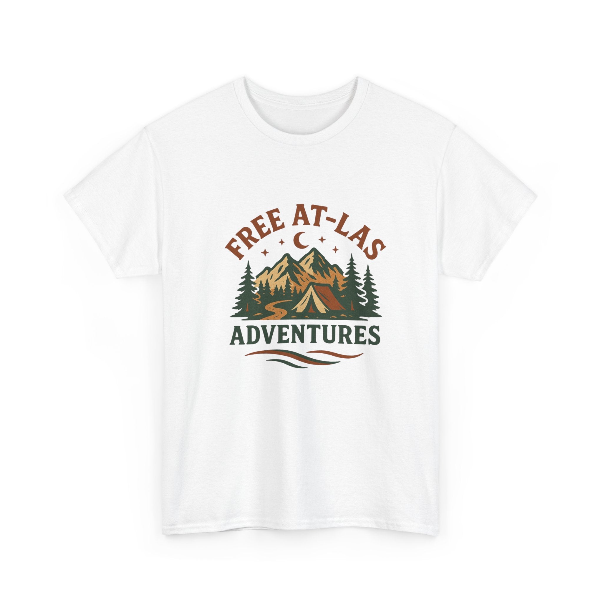 Adventure Graphic Tee — “Free At‑Last Adventures” Camping T‑Shirt