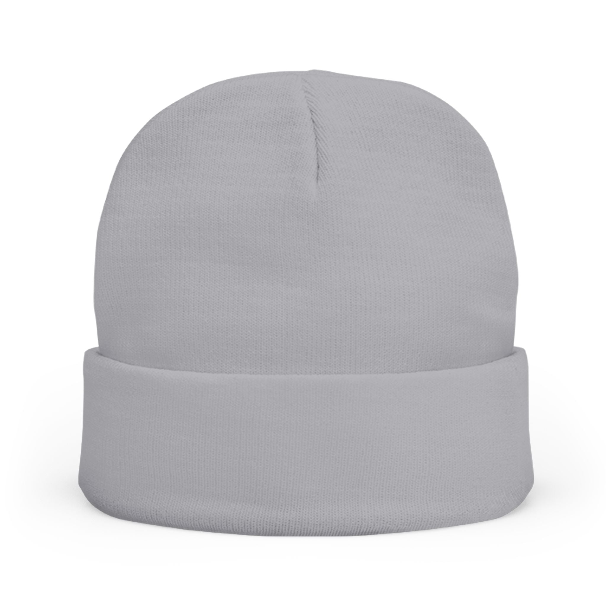 Knit Embordered Beanie with White Logo