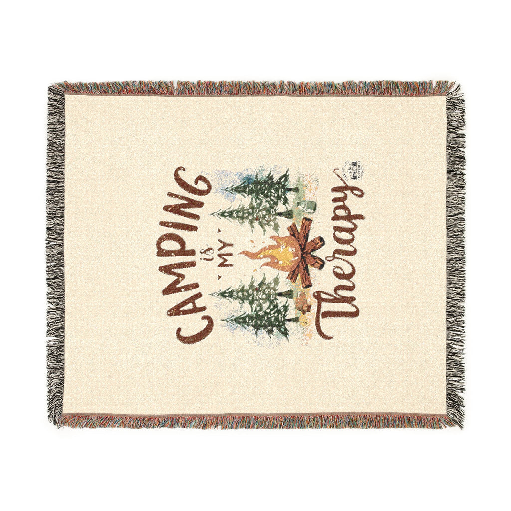Camping is my Therapy Cozy Camping Throw