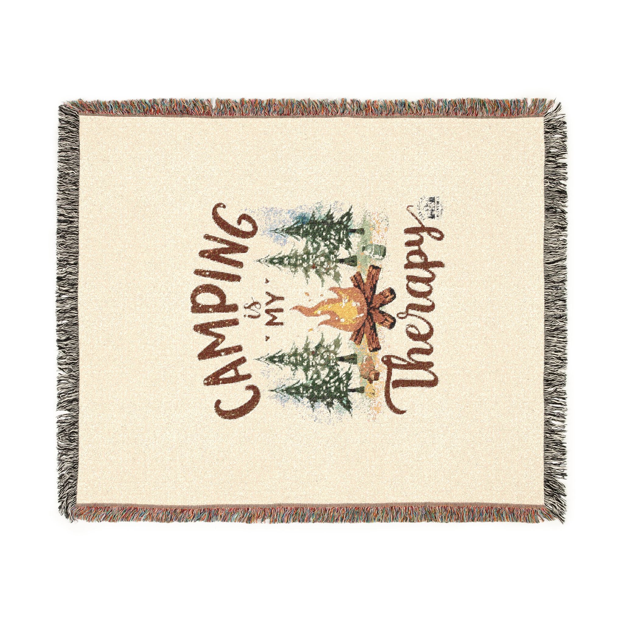 Camping is my Therapy Cozy Camping Throw