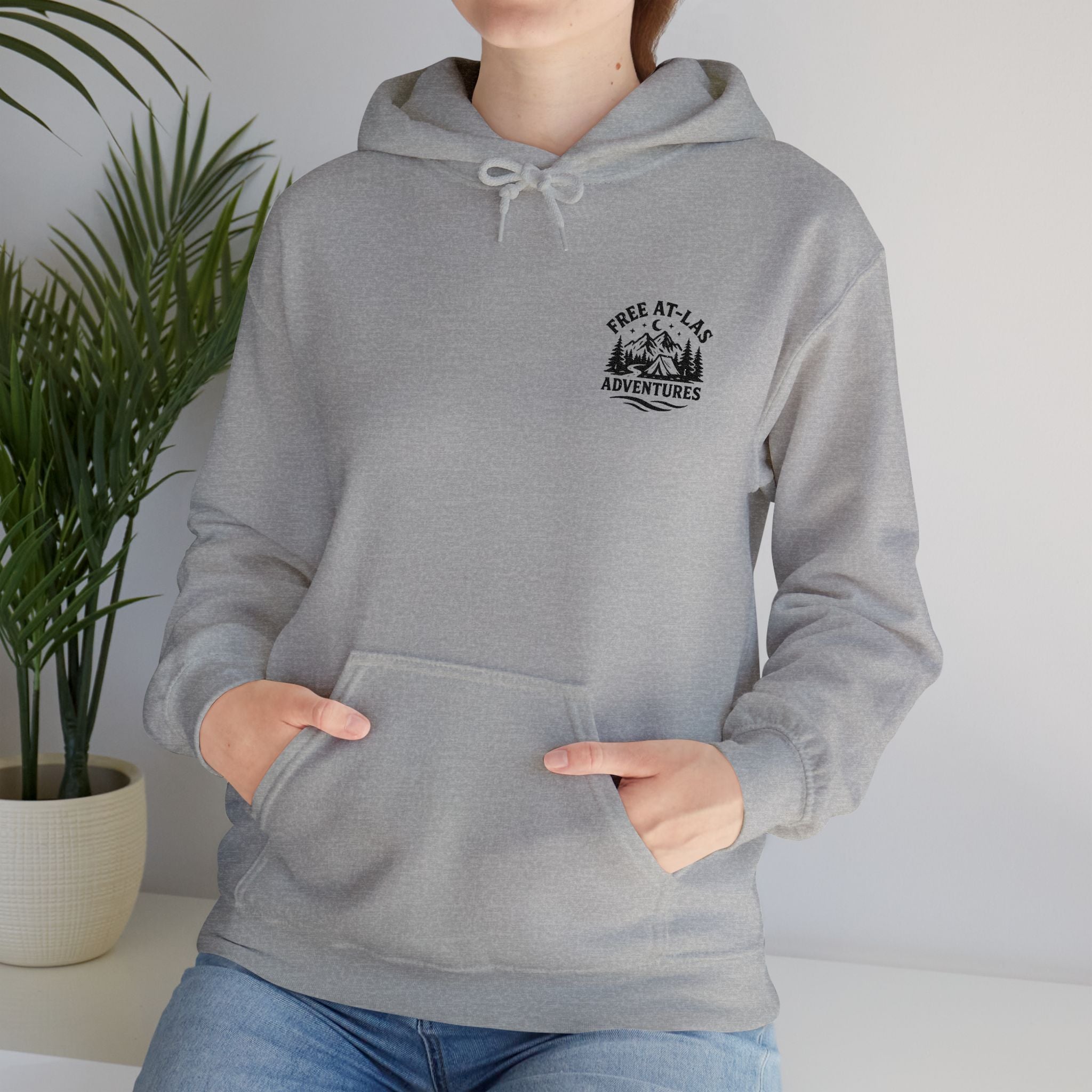 Embroidered Warm Cozy Hoodie — Soft Pullover Sweatshirt for Everyday Comfort